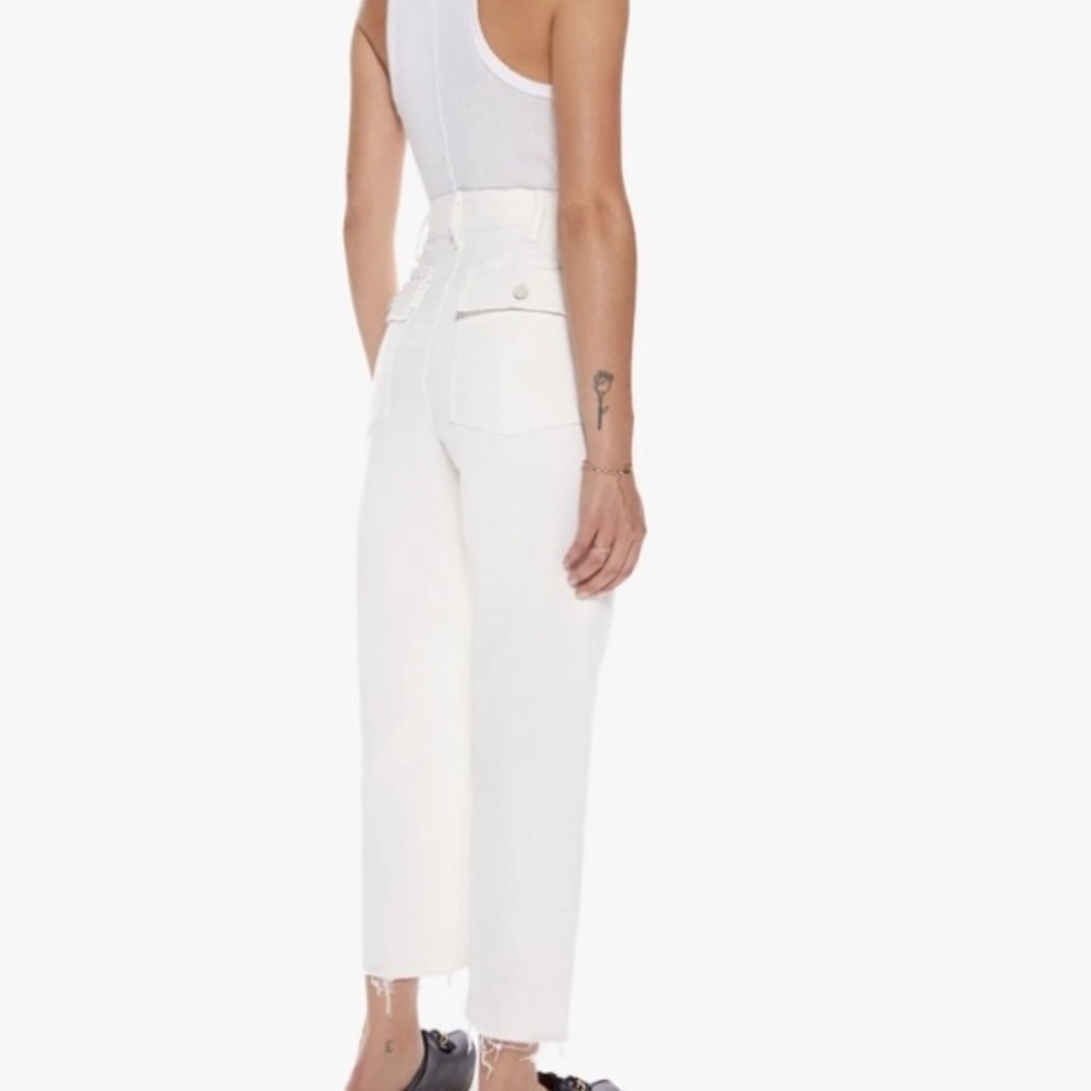 MOTHER Patch Pocket Private Ankle Fray